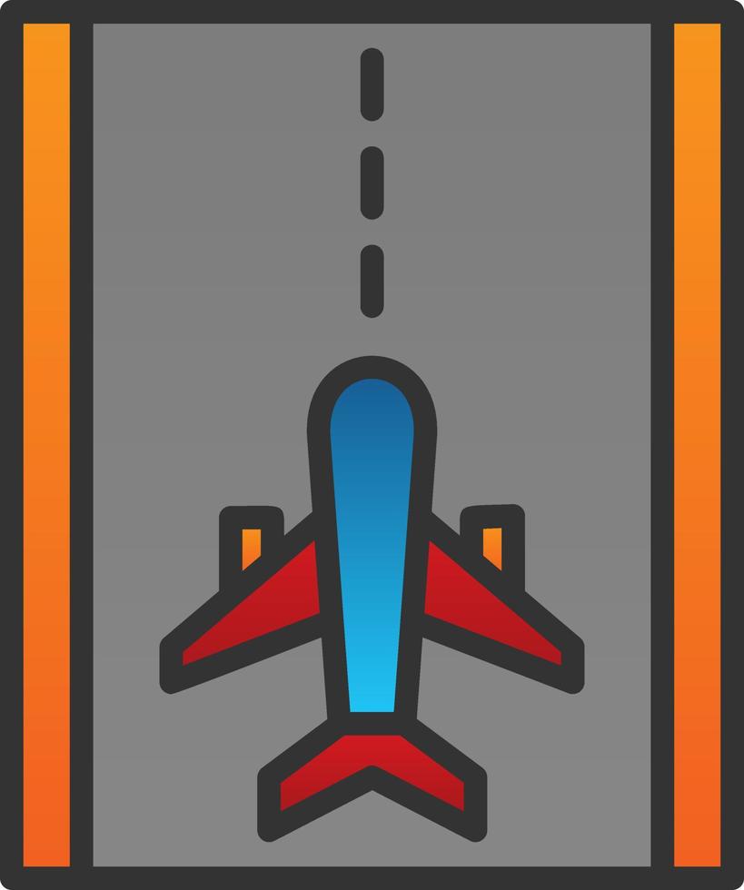 Runway Vector Icon Design