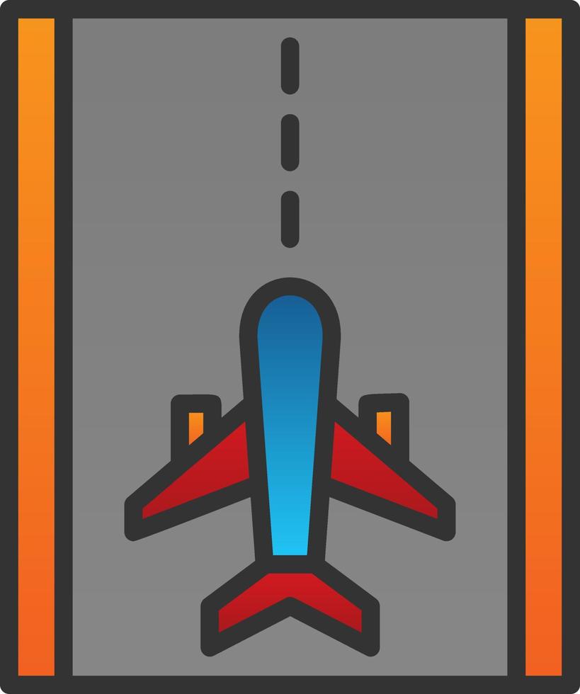 Runway Vector Icon Design