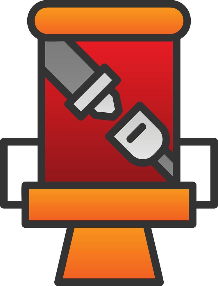 Seat Belt Vector Icon Design