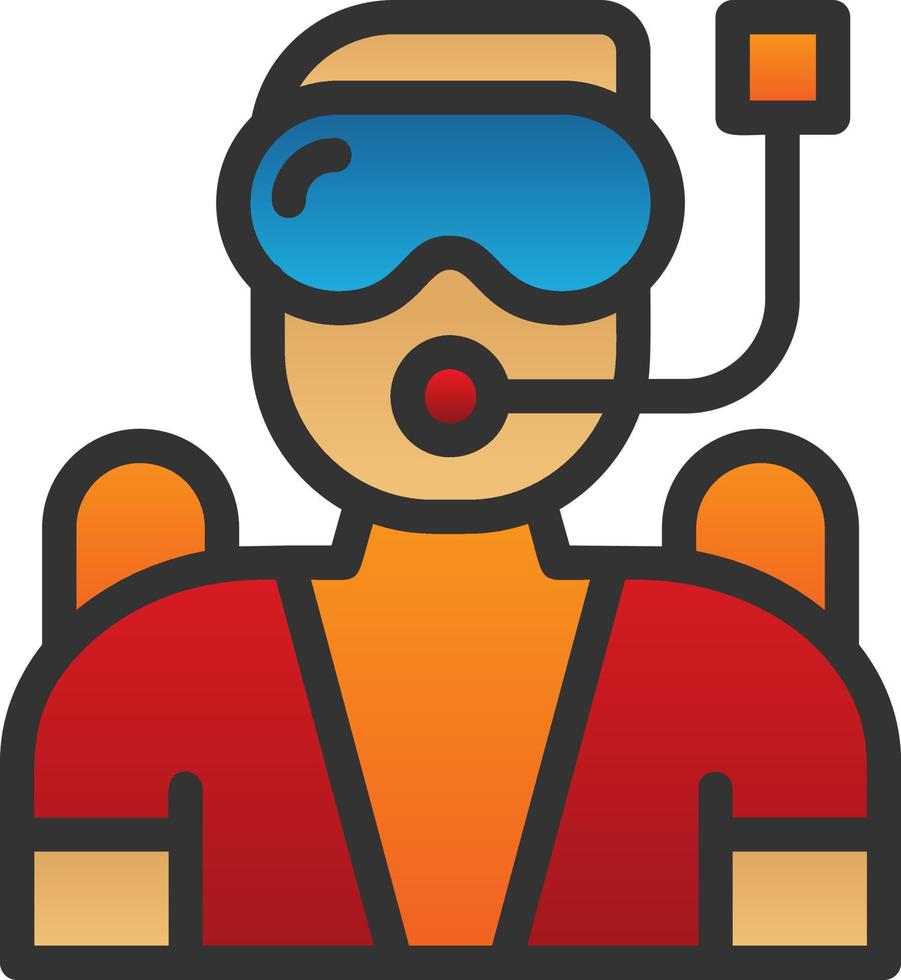 Diving Vector Icon Design