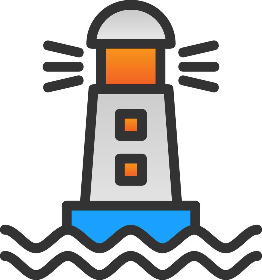 diseño de icono de vector de faro