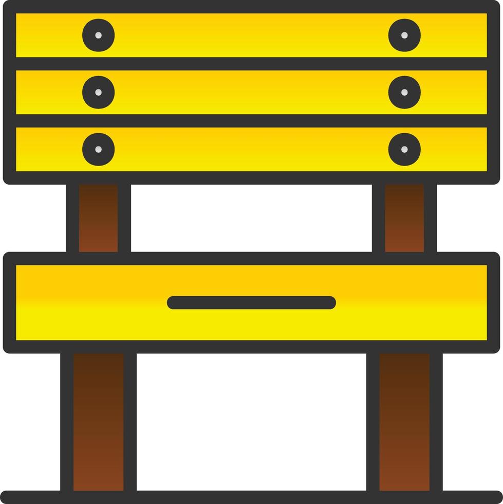 Bench Vector Icon Design