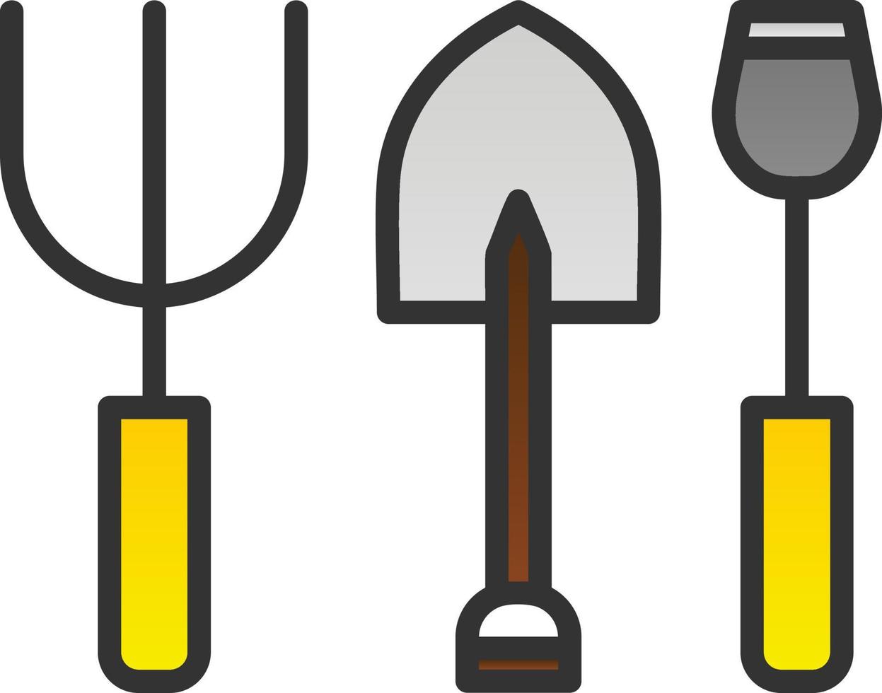 Gardening Tools Vector Icon Design