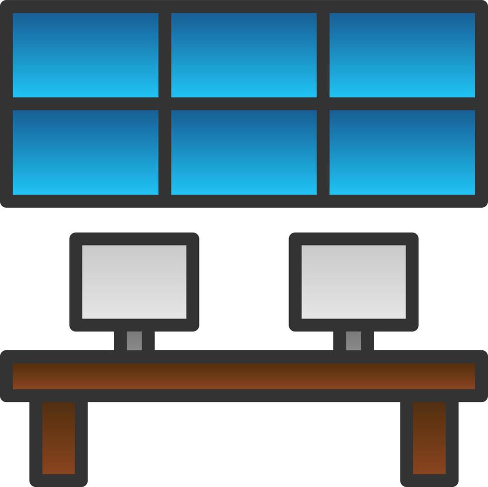 Control ROom Vector Icon Design