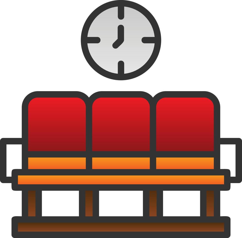 Waiting Area Vector Icon Design