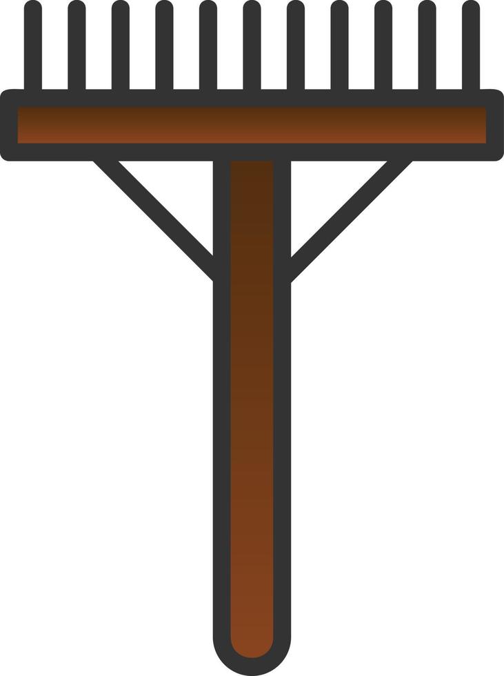 Rake Vector Icon Design