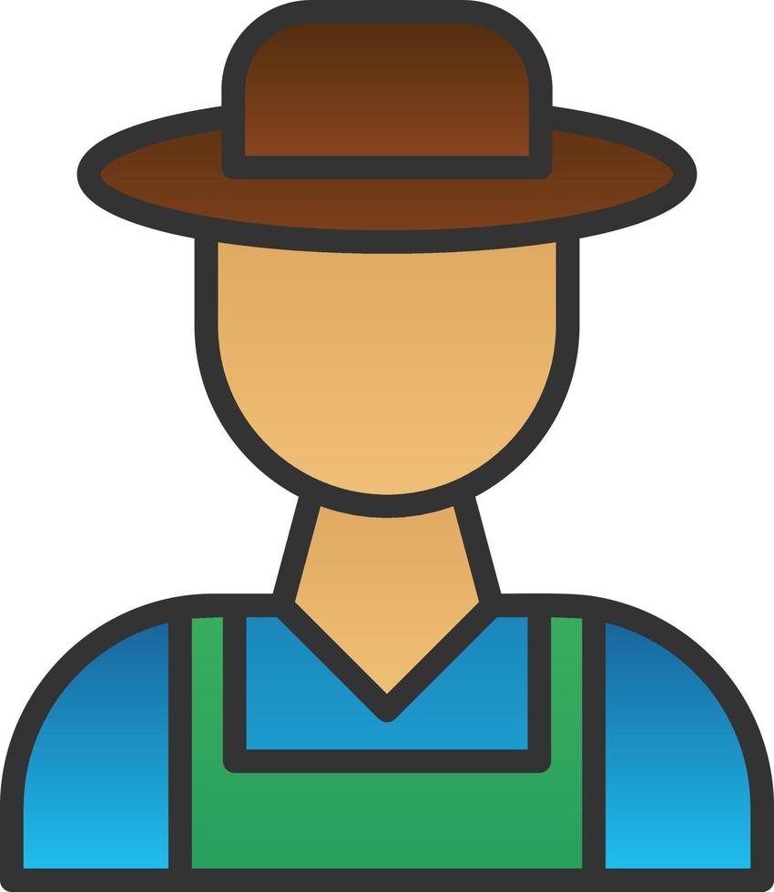 Farmer Vector Icon Design