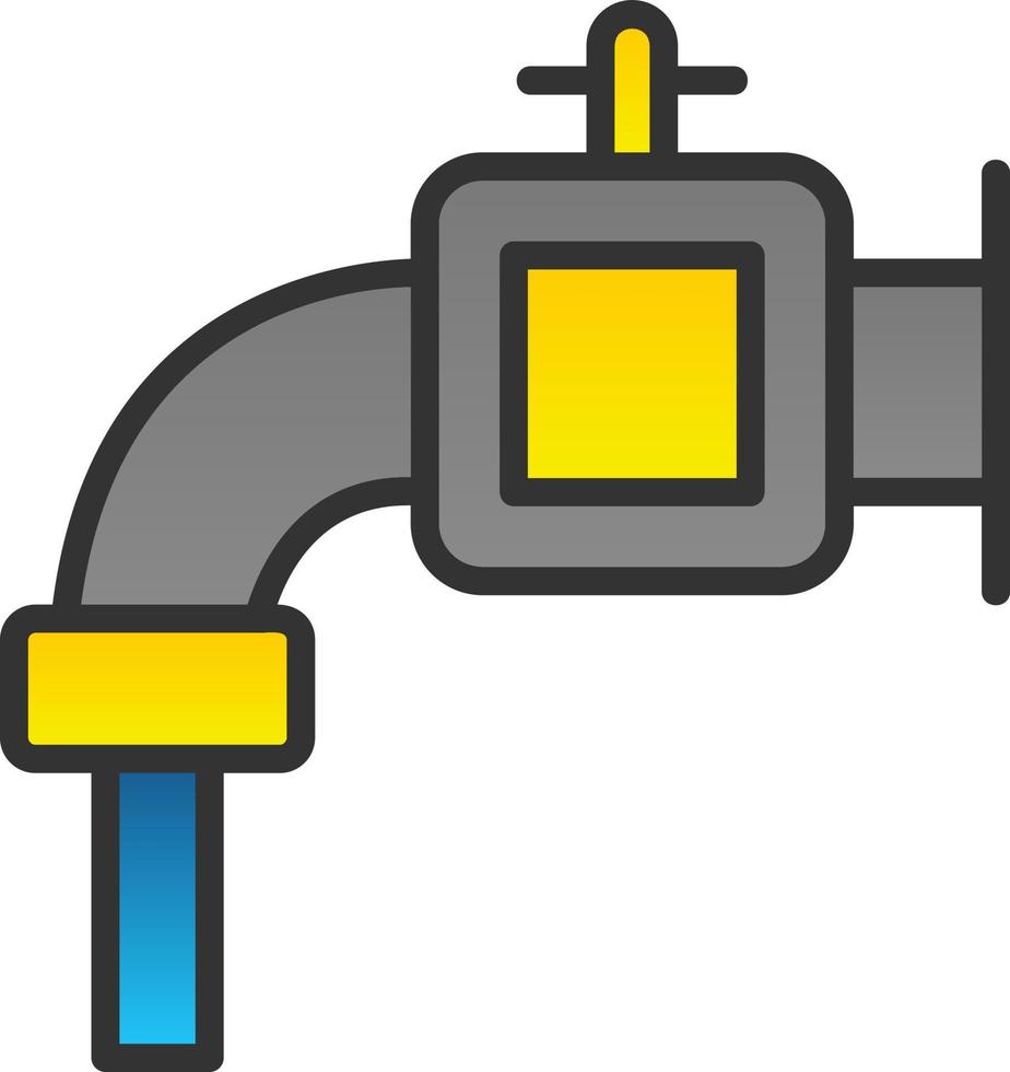 Water Pipe Vector Icon Design
