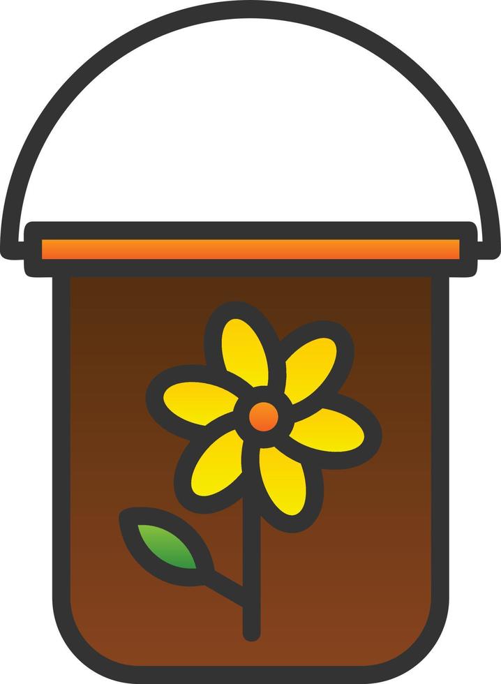 Bucket Vector Icon Design