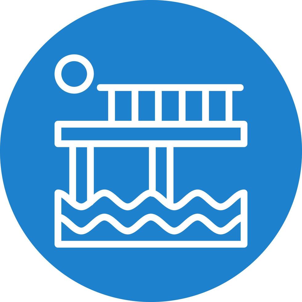 Pier Vector Icon Design