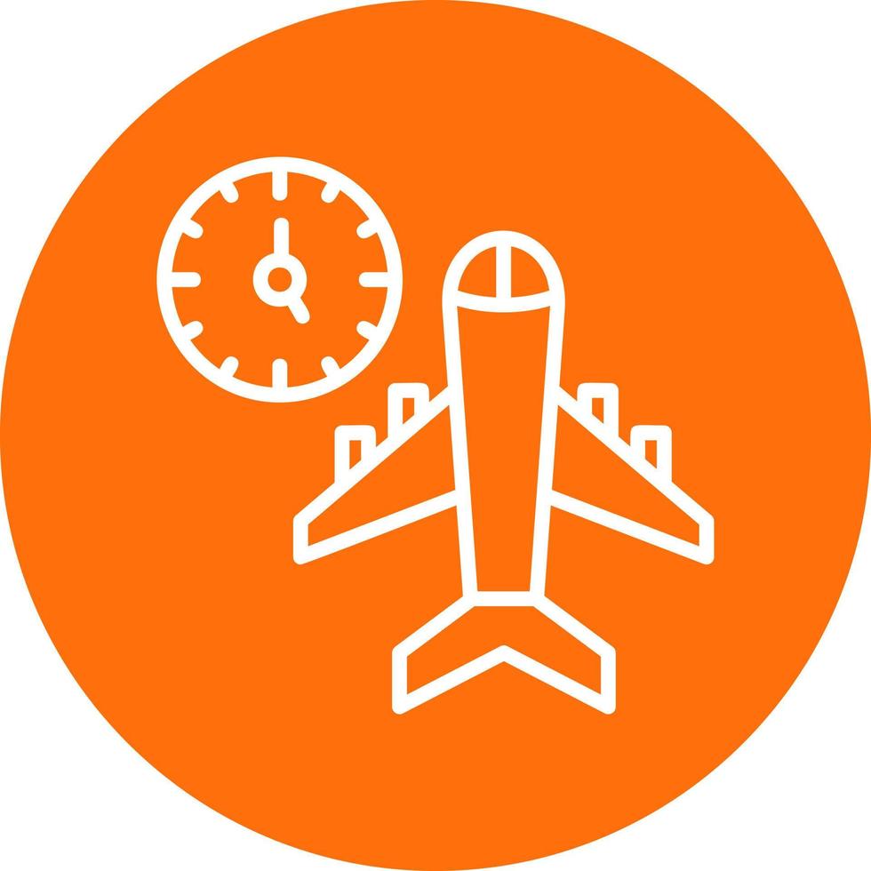 Flight Timings Vector Icon Design