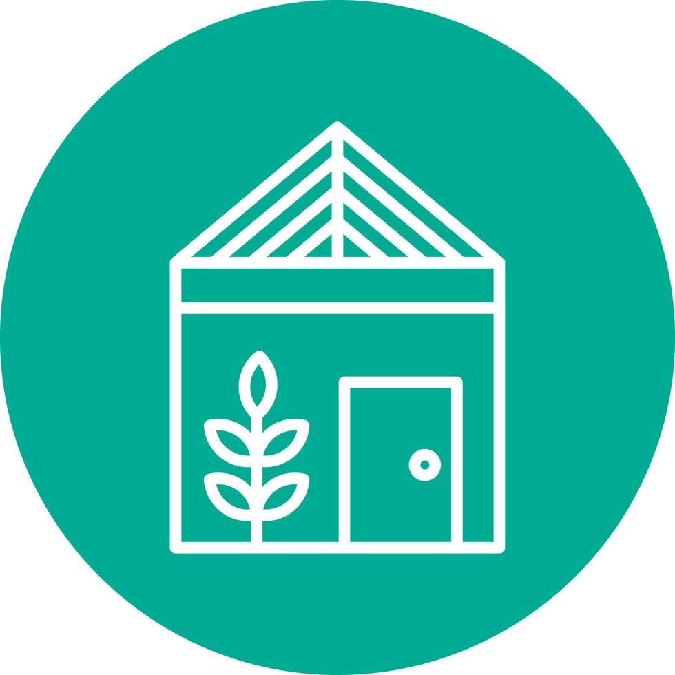 Greenhouse Vector Icon Design