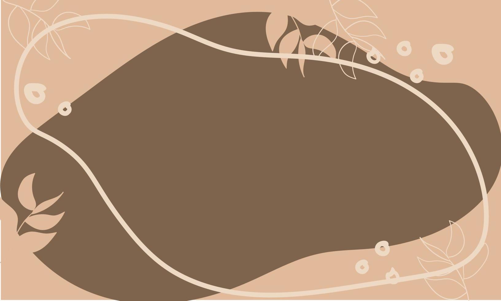 Trendy artistic abstract background template. Modern hand drawn vector illustration.