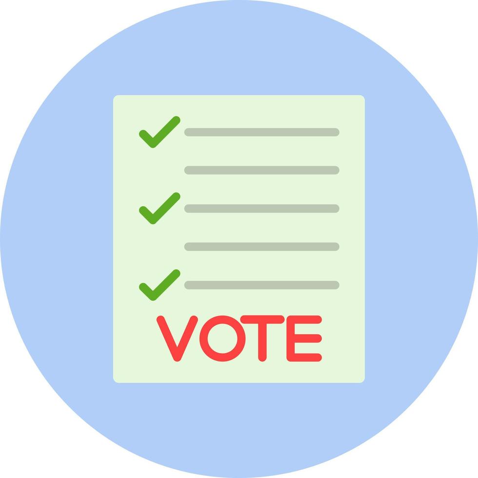 Ballot Vector Icon