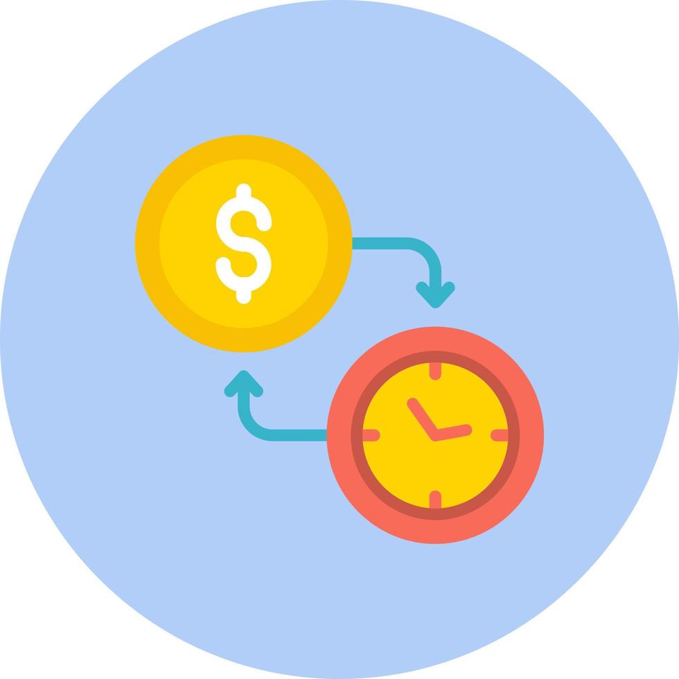 Time Is Money Vector Icon