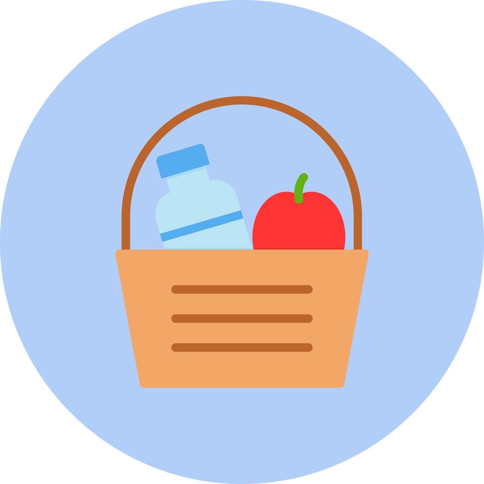 Picnic Basket Vector Icon