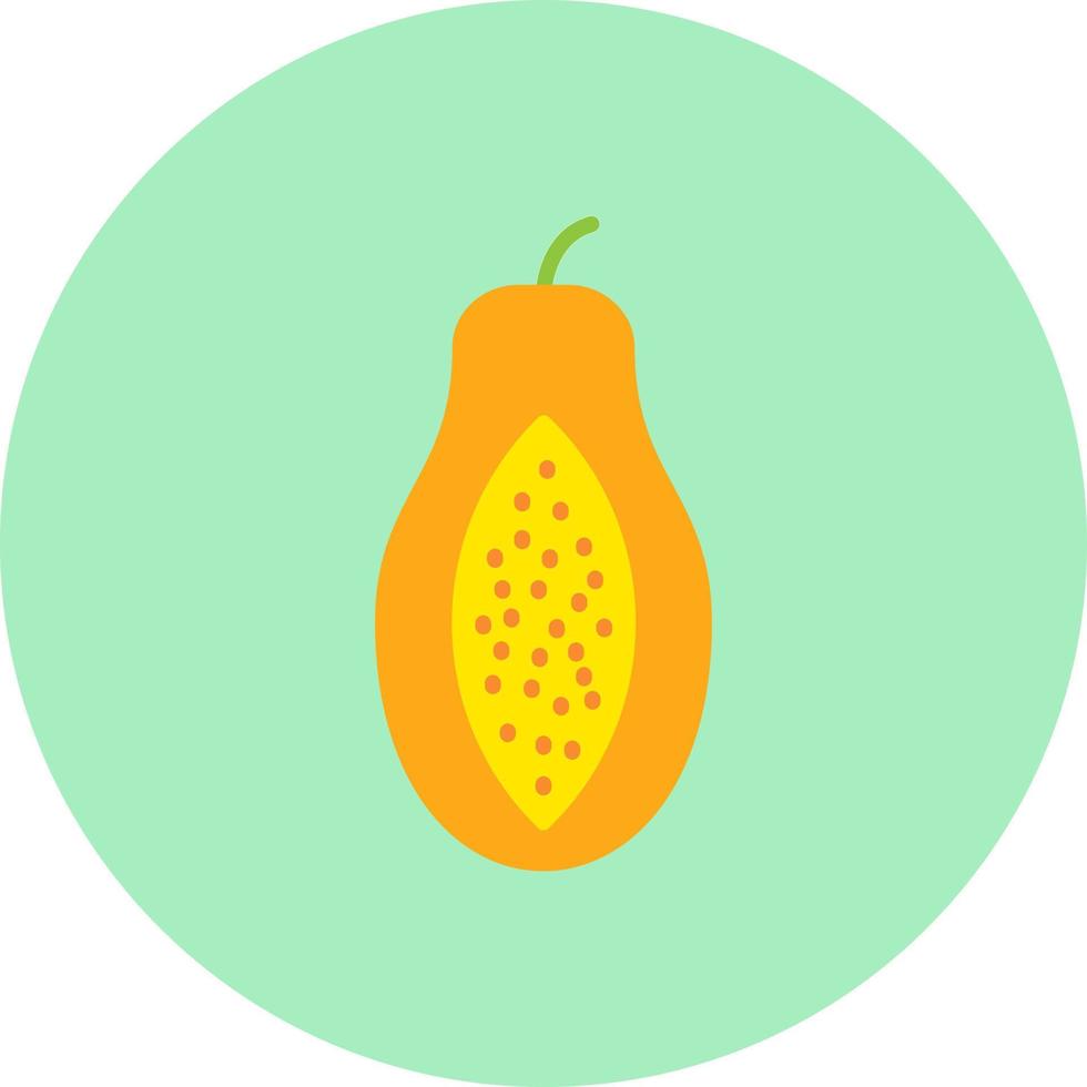 Papaya Vector Icon