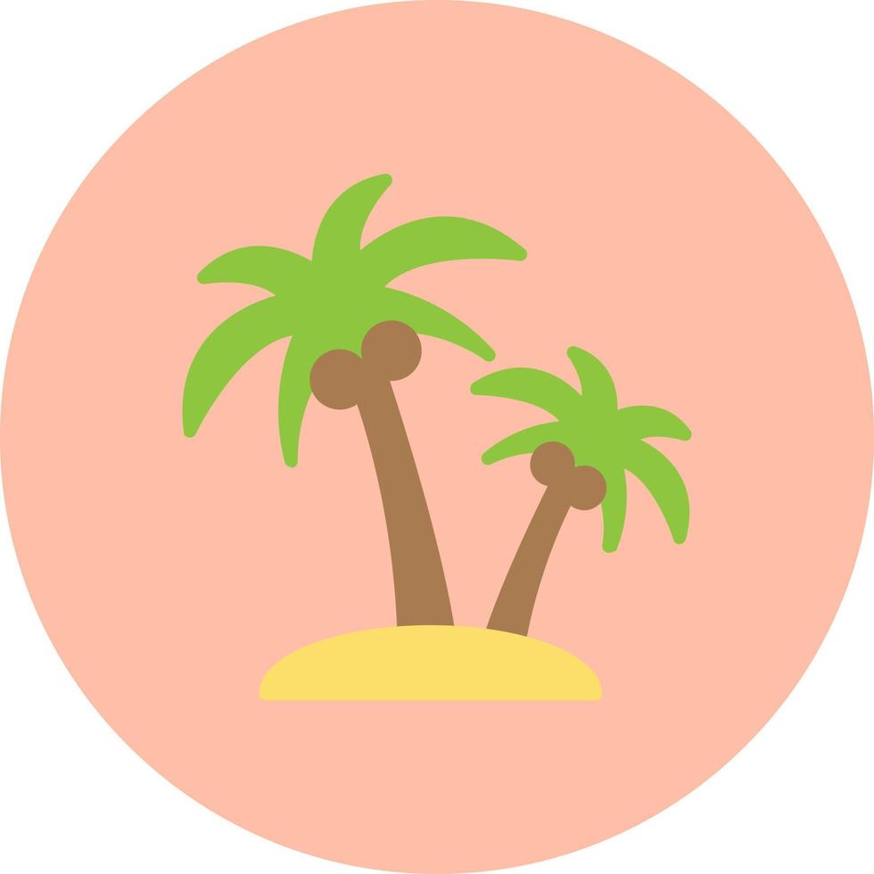 icono de vector de árbol de coco