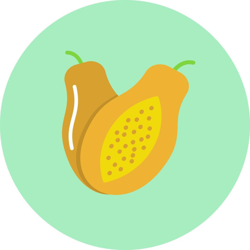 icono de vector de papaya