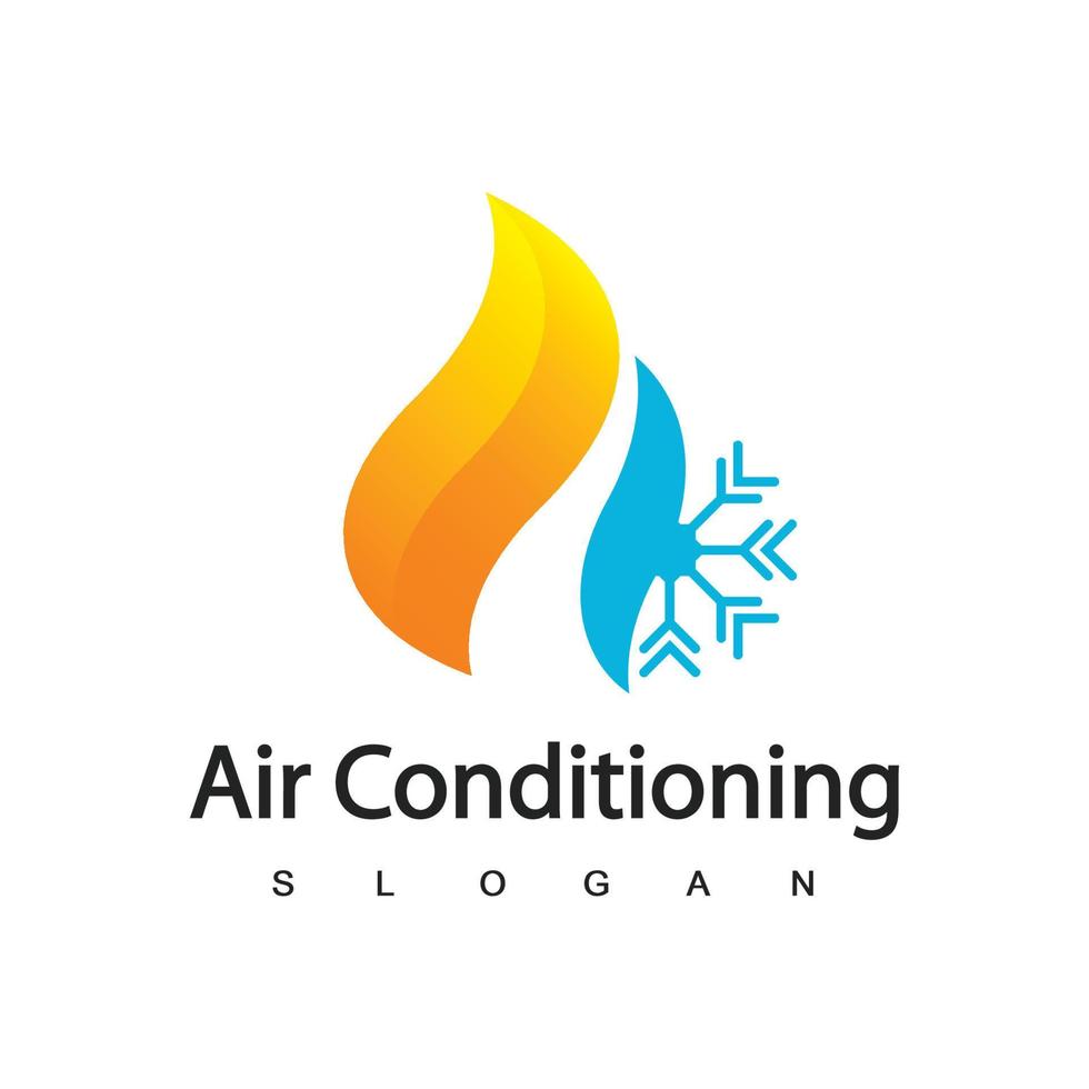 Air Conditioning Logo, HVAC Logo Concept vector