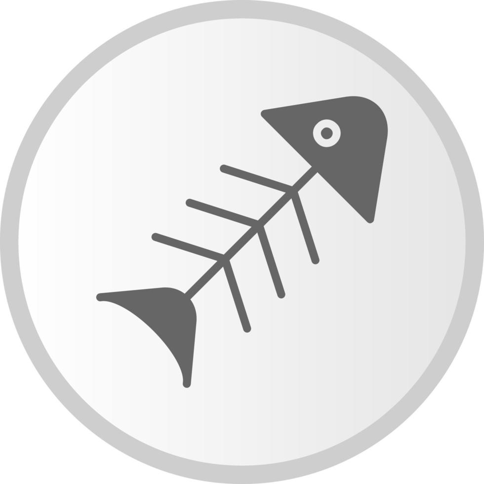 icono de vector de pescado podrido