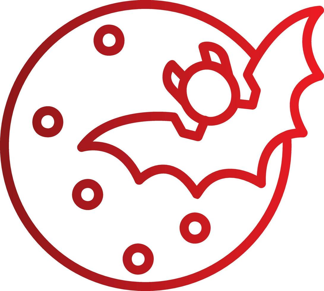 Halloween Moon Vector Icon