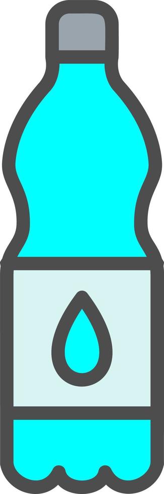 icono de vector de botella de agua