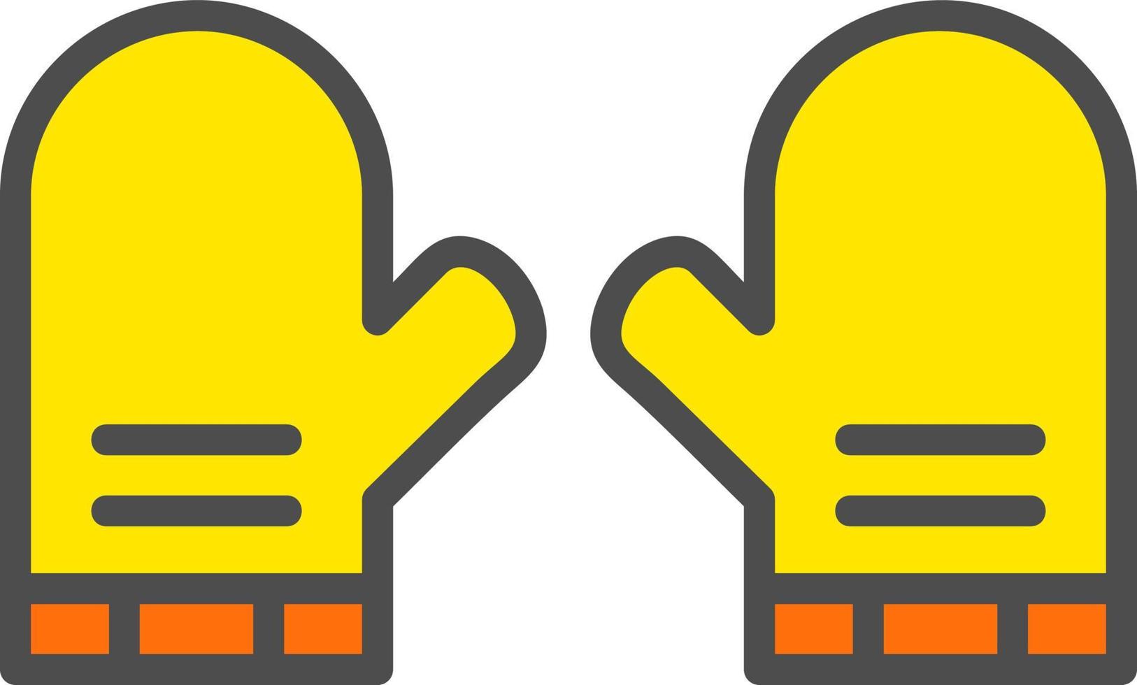 Oven Mitts Vector Icon