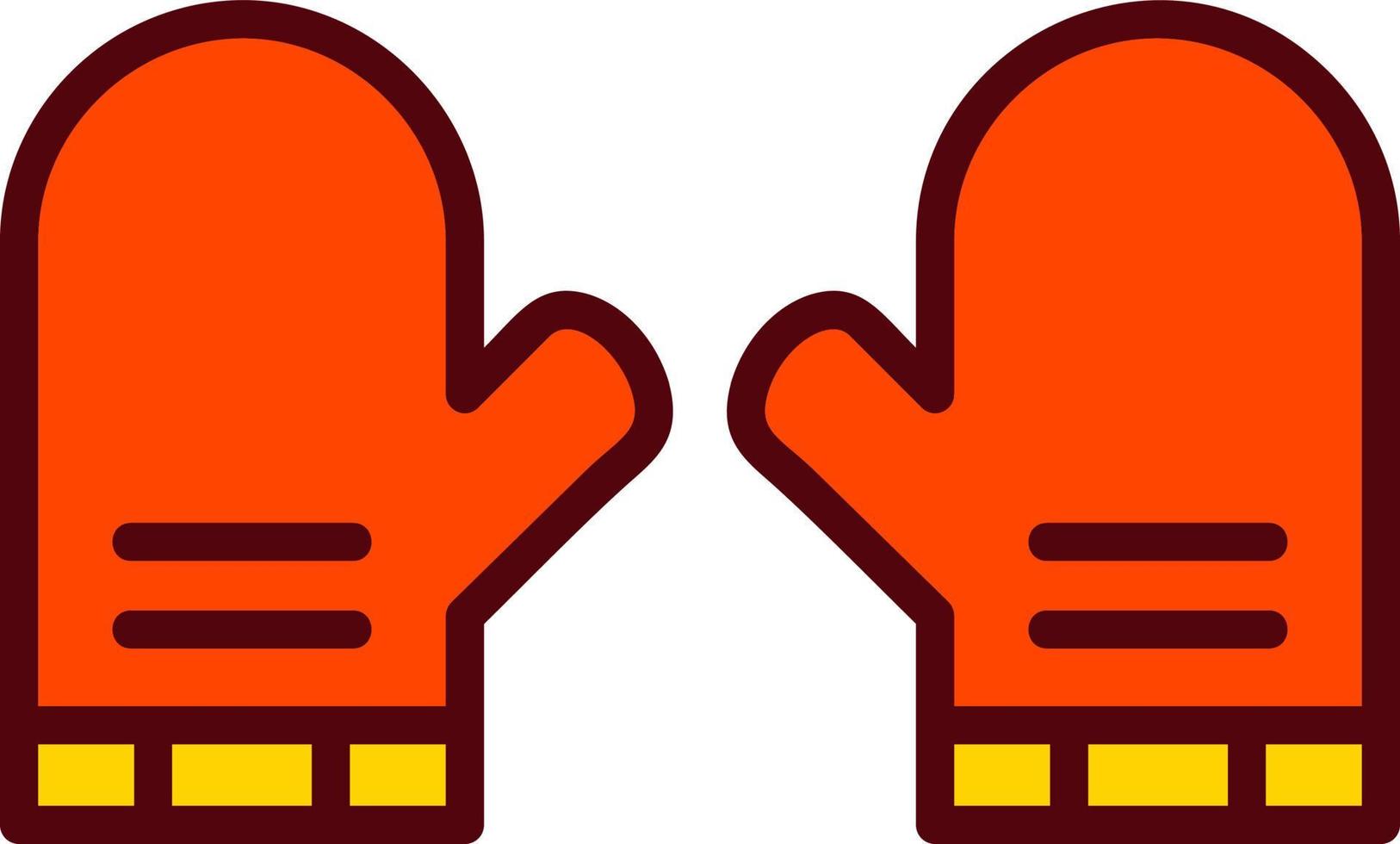 Oven Mitts Vector Icon