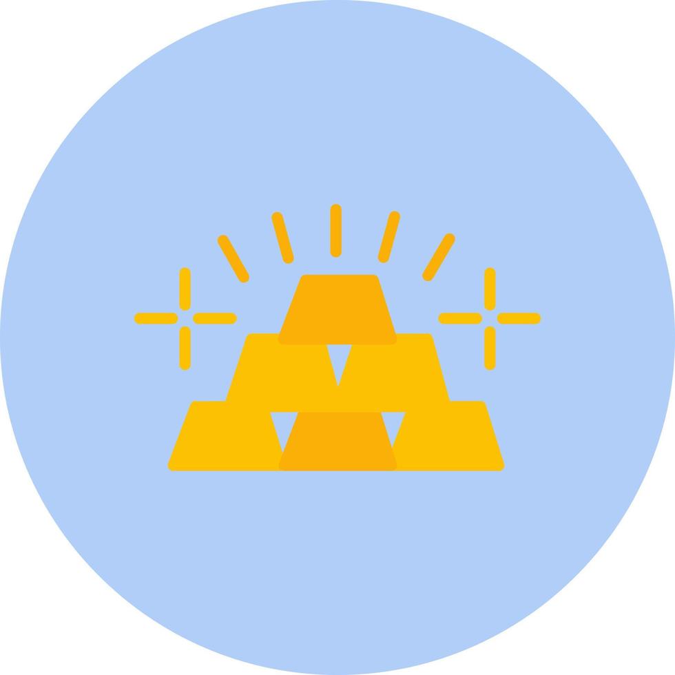 Gold Bars Vector Icon