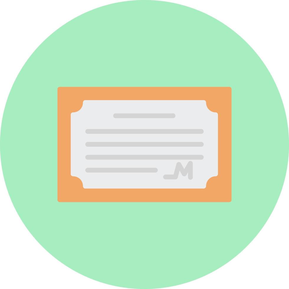 Dental Certificate Vector Icon