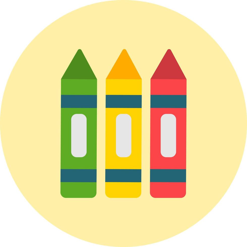 Crayons Vector Icon