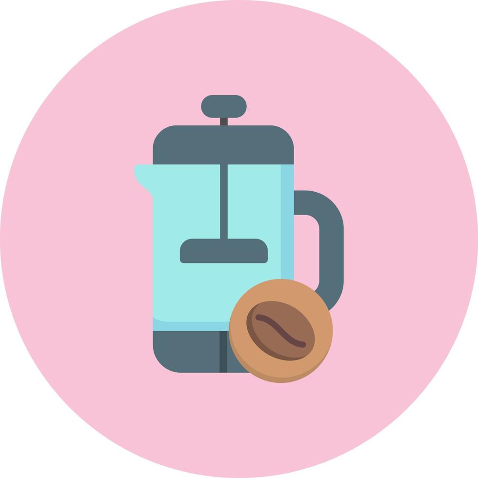 French Press Vector Icon