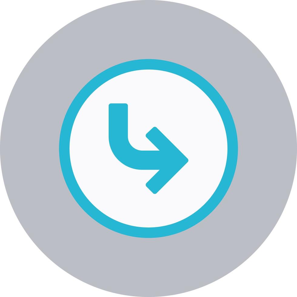 Turn Right Arrow Vector Icon