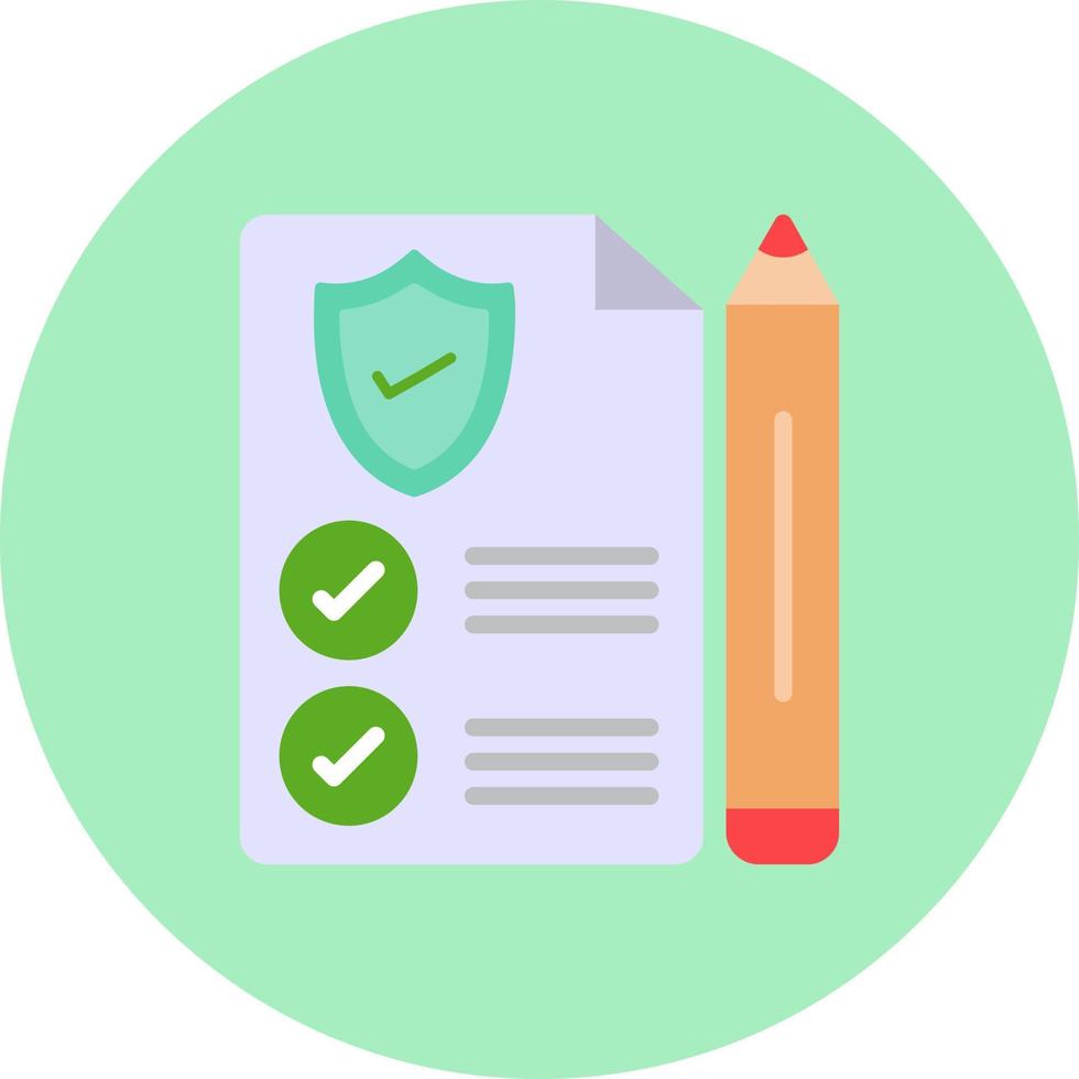 Insurance Policy Vector Icon
