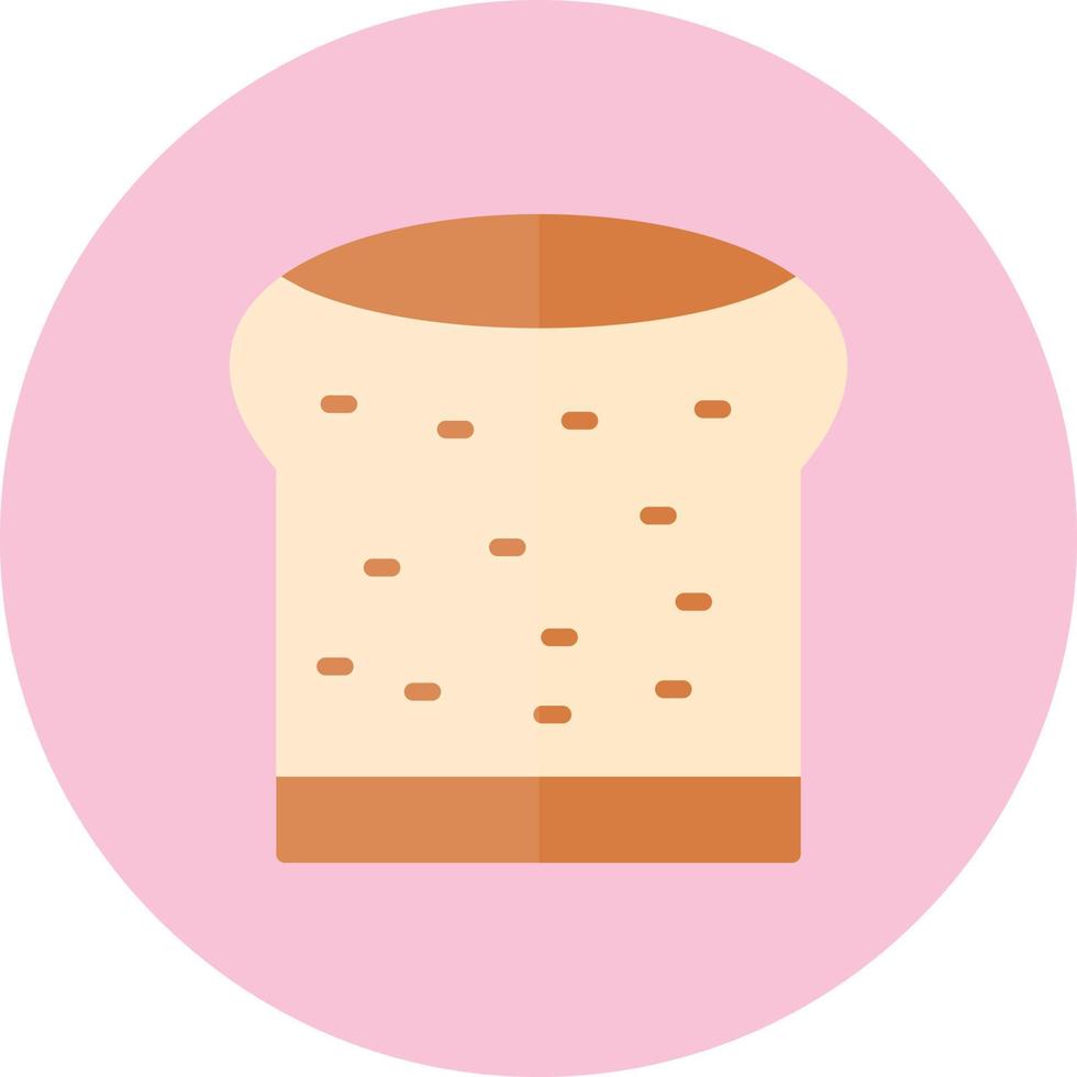 Flat Bread Vector Icon
