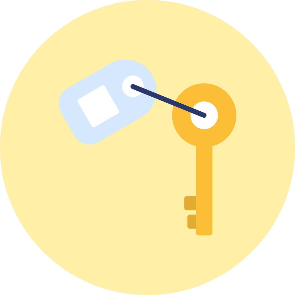 Key Tag Vector Icon