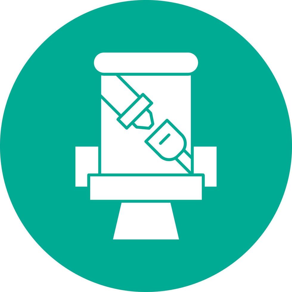 Seat Belt Vector Icon Design