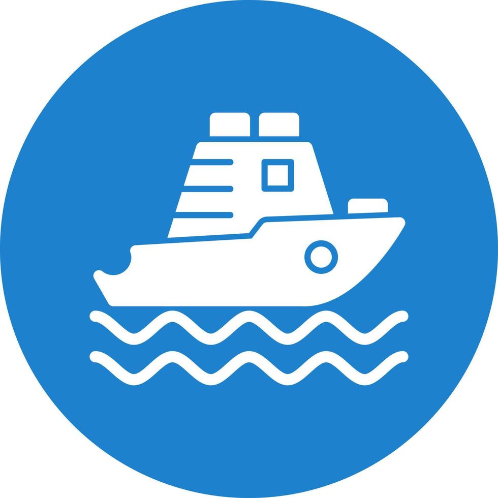 Yatch Vector Icon Design