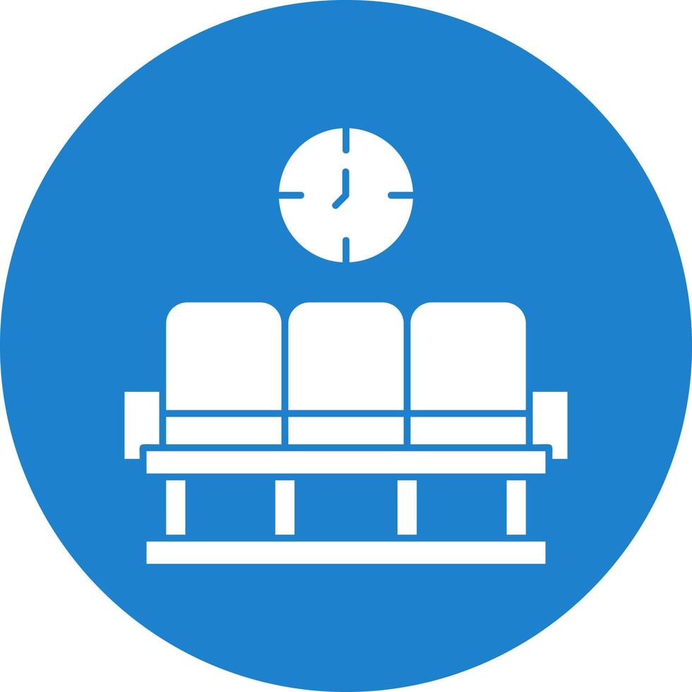 Waiting Area Vector Icon Design