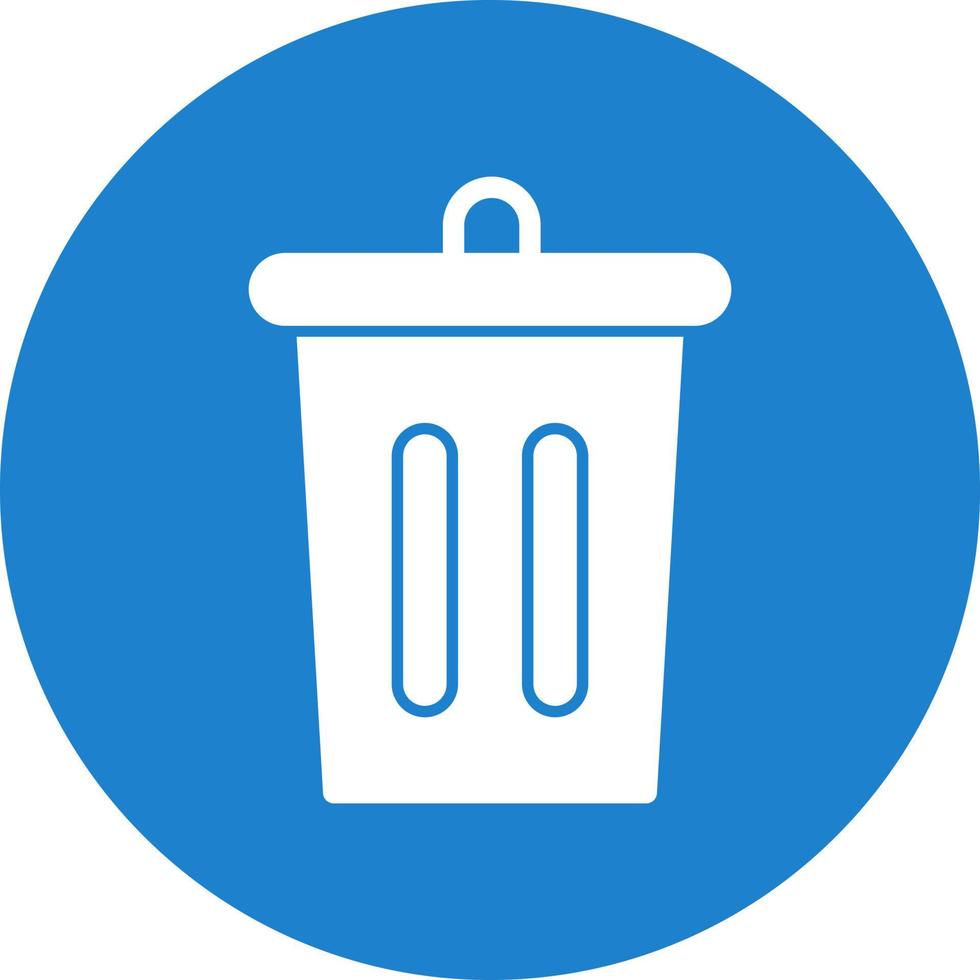 Trash Bin Vector Icon Design