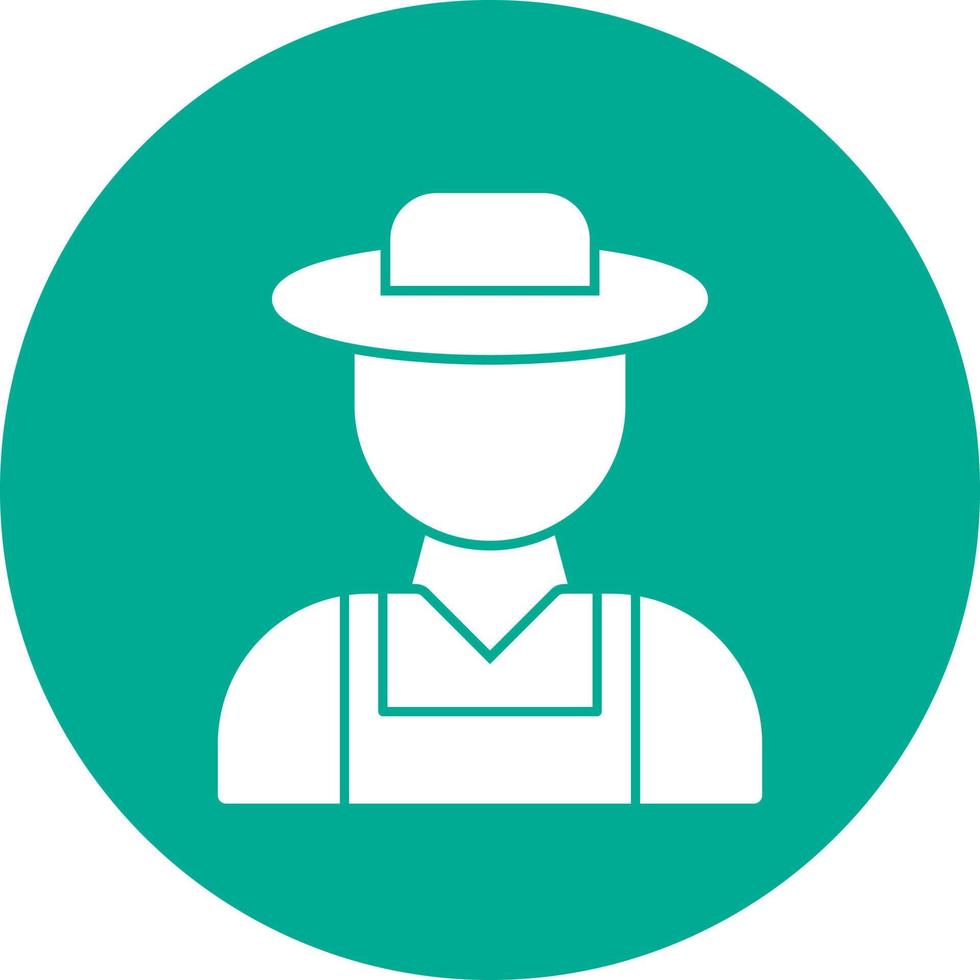Farmer Vector Icon Design