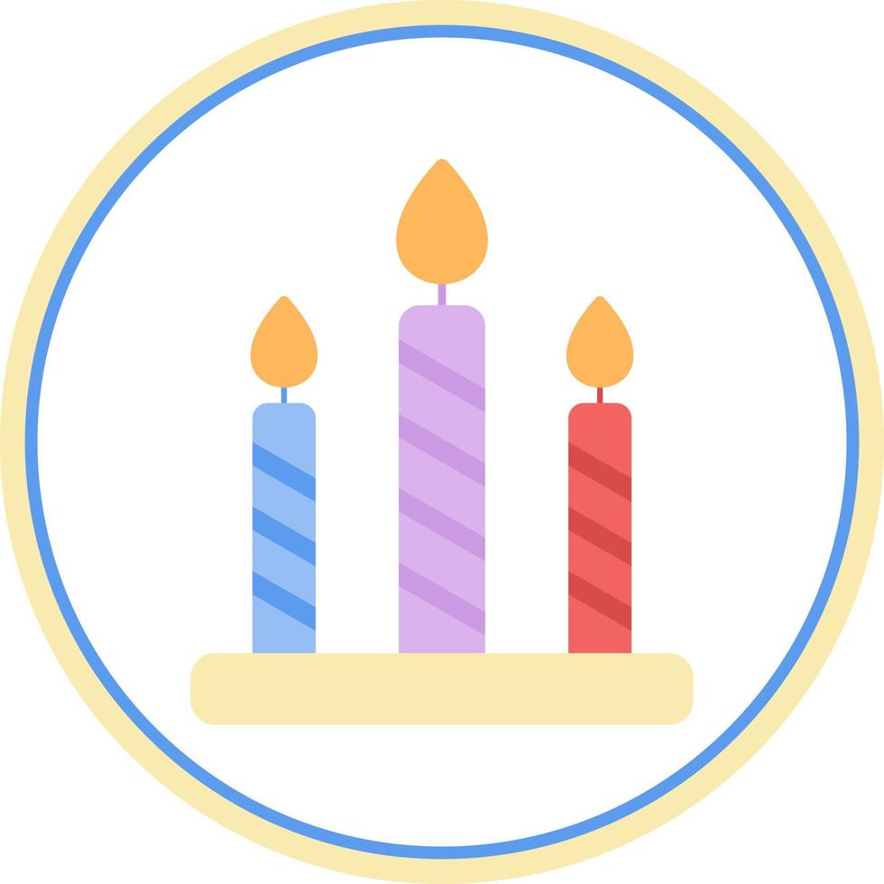 Candle Vector Icon Design