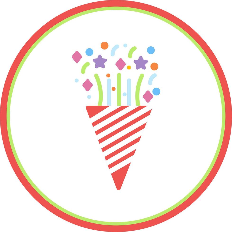 Confetti Vector Icon Design