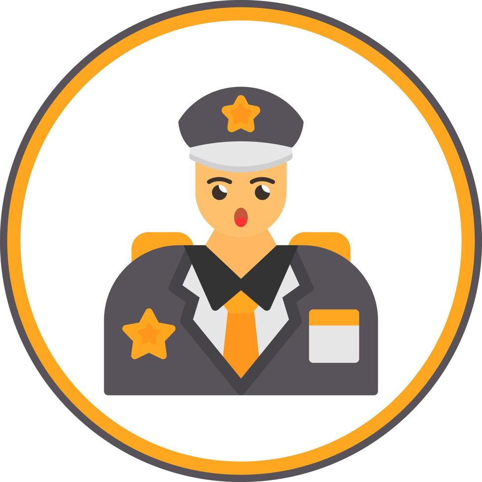 Captain Vector Icon Design