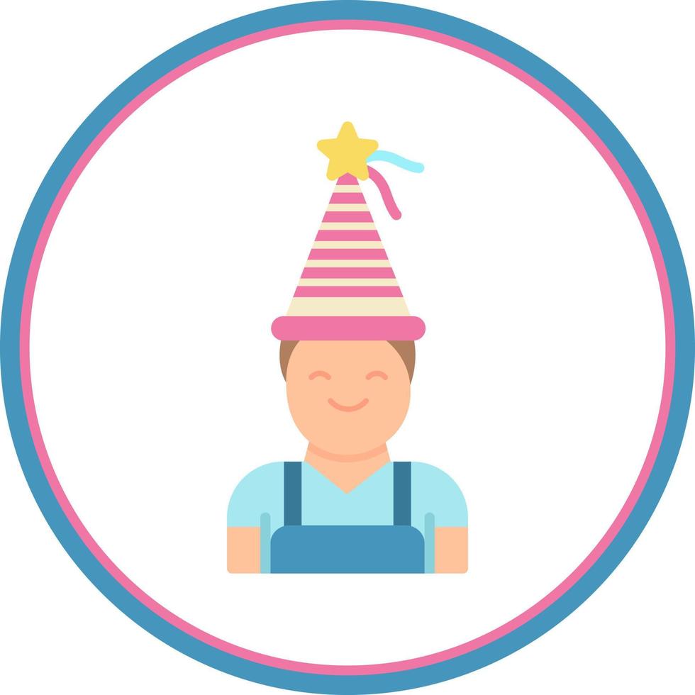 diseño de icono de vector de niño de cumpleaños
