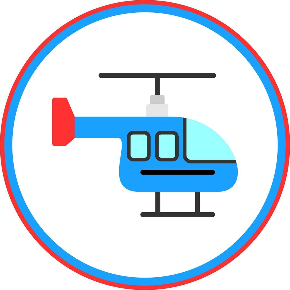 Helicopter Vector Icon Design
