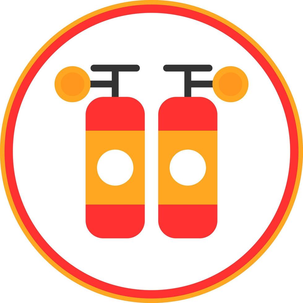 Oxygen Tanks Vector Icon Design