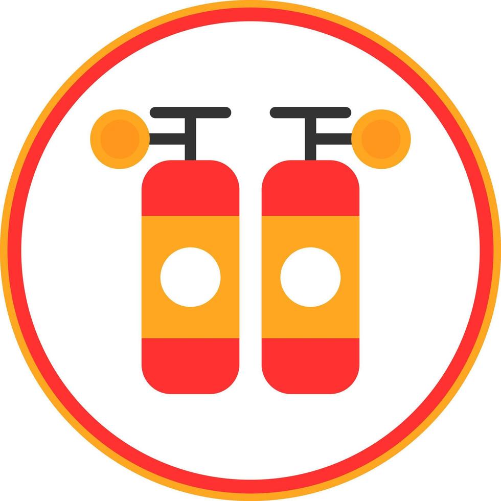 Oxygen Tanks Vector Icon Design