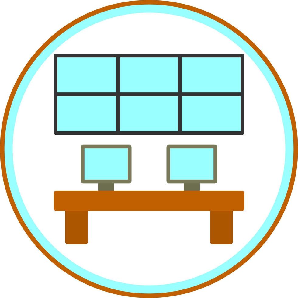 Control ROom Vector Icon Design